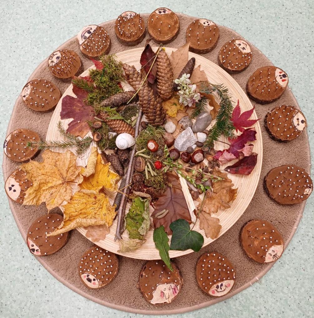 Herbstbastelei in der 1b