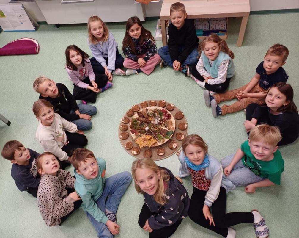 Herbstbastelei in der 1b