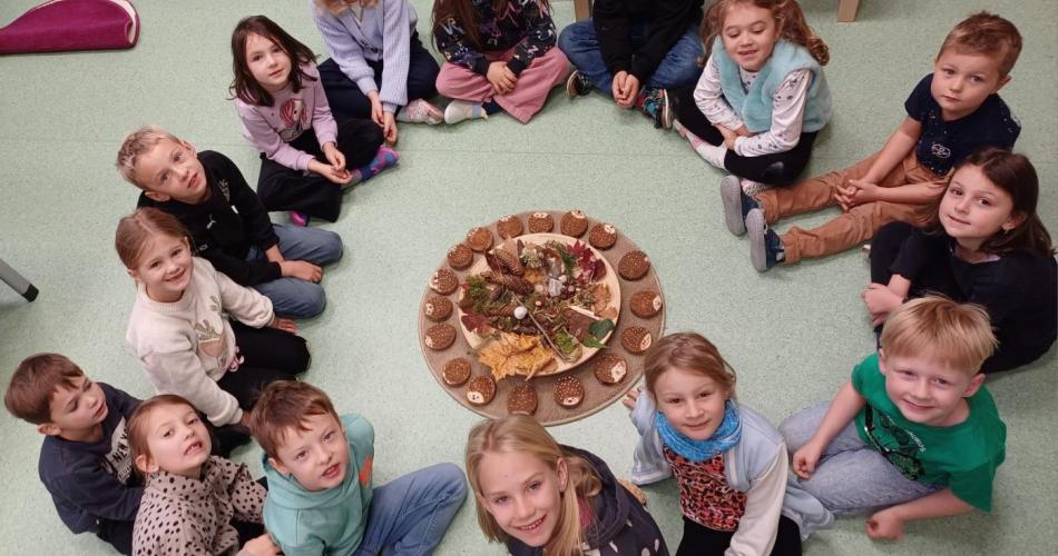 Herbstbastelei in der 1b